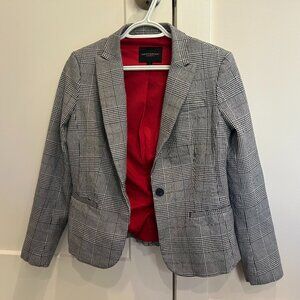 Banana Republic Plaid Classic-Fit Blazer